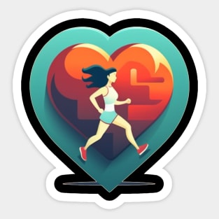 Running Is my Life Motivational Sticker